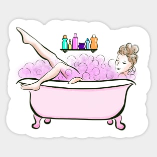 Bubbly Bubble Bath Sticker